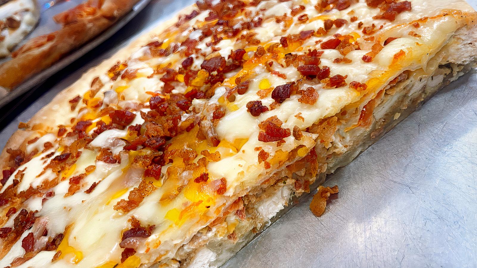 Stuffed Chicken Ranch Pizza