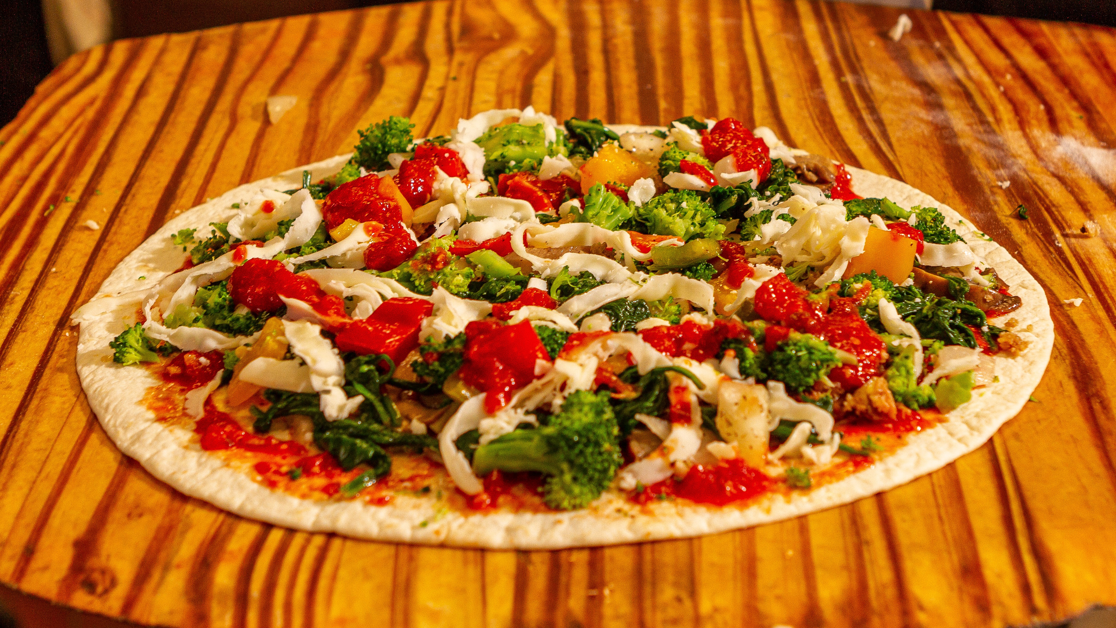 Veggie Ultra Thin Personal Pizza