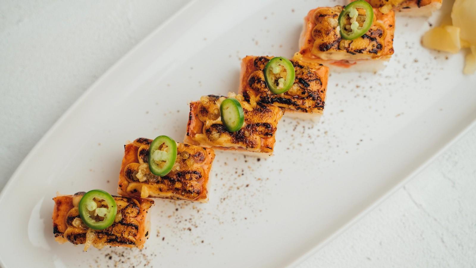 Seared Salmon Sushi
