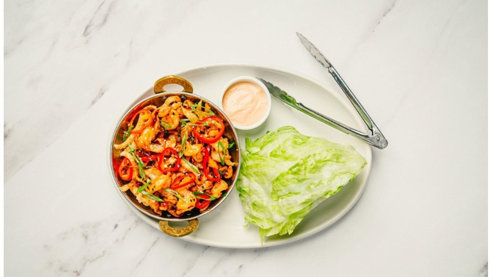 Szechuan Tofu Lettuce Wraps (Vegetarian)