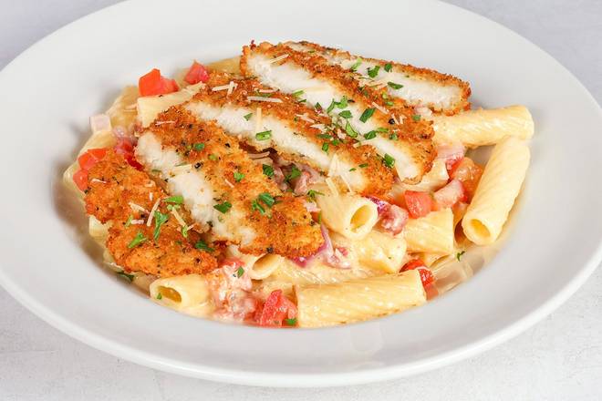 CHICKEN PARMESAN PENNE FESTIVAL
