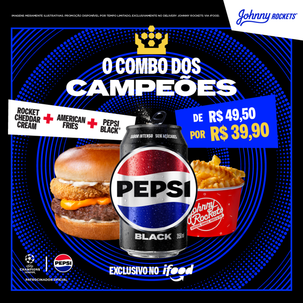 Combo Dos Campeões (burger + Batata + Pe
