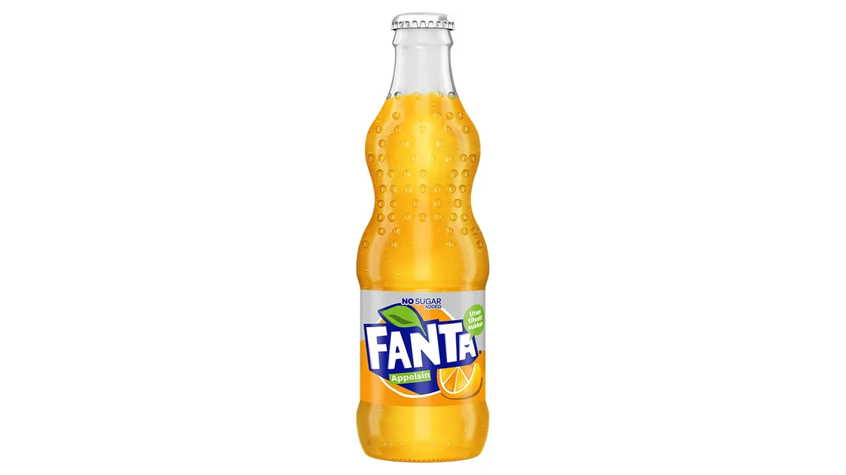 Fanta Appelsin No Sugar Added 0,33l
