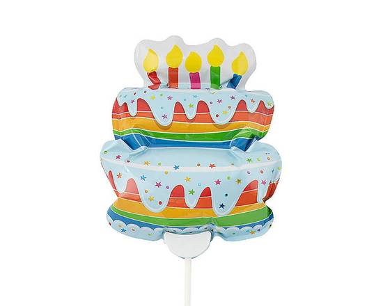 Birthday Cake Self-Inflating Balloon (4.75")