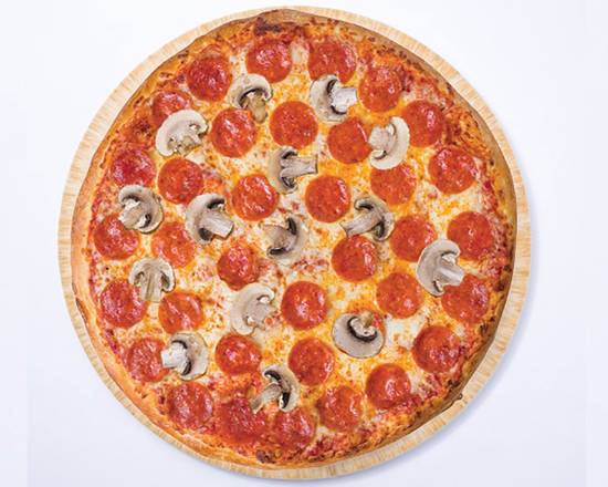 Large Pepperoni Mushroom Pizza