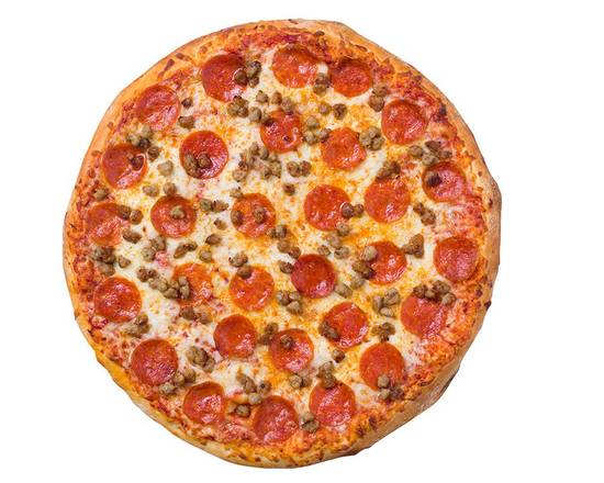 Large Thin Crust Pepperoni Sausage Pizza