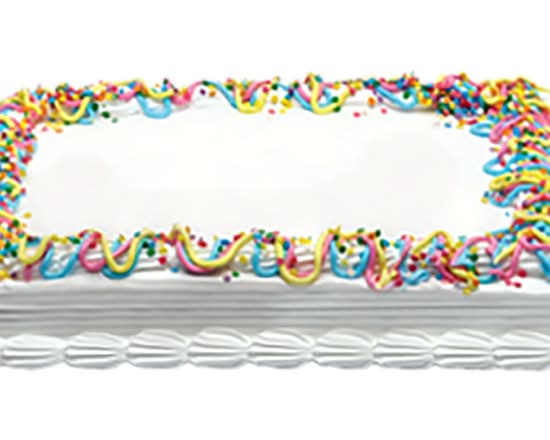 Vanilla Cake w/ Candles - Plain