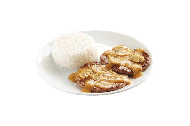 2pc Burger Steak w/ 1 Side and Drink