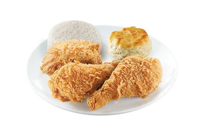 3pc Chickenjoy w/ Biscuit + 1 Side