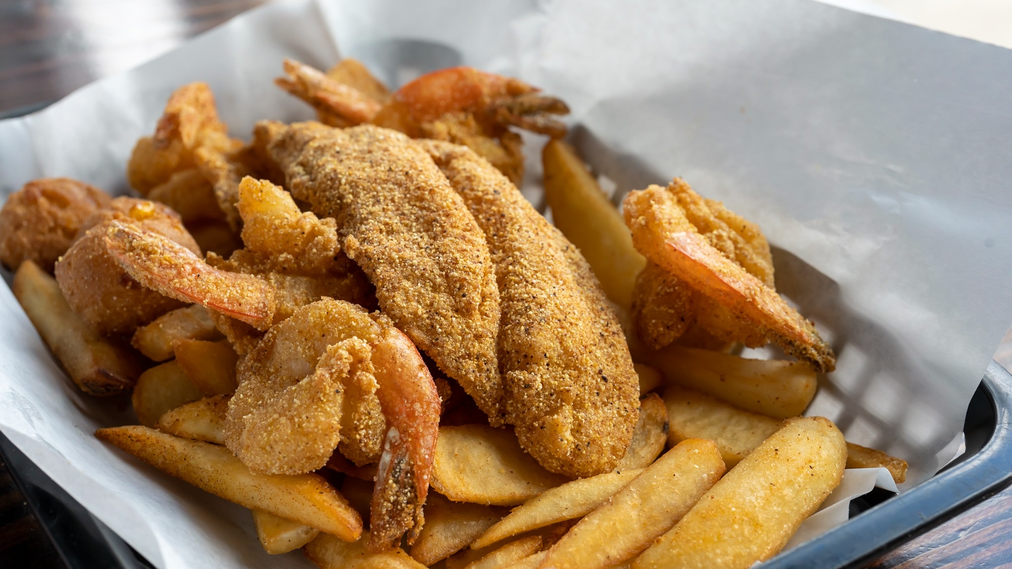 2 Jumbo Shrimp and 2 Fillet