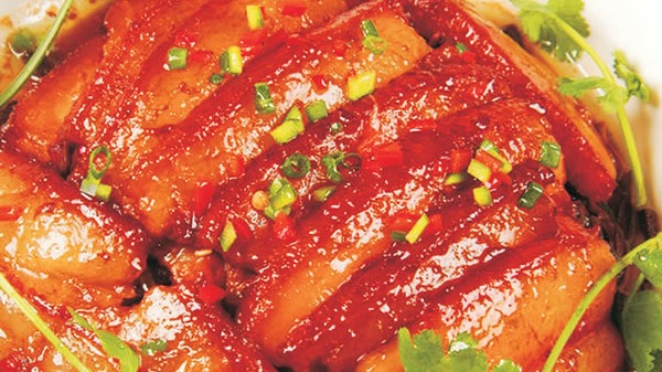 Braised Pork Belly with Taro