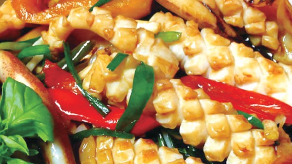 Stirfry Squid with Supreme Sauce