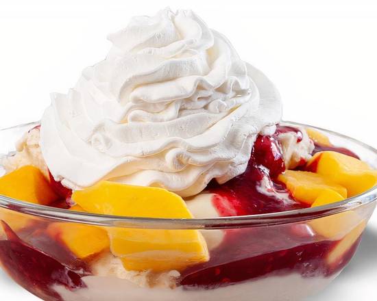 Raspberry Mango Sundae