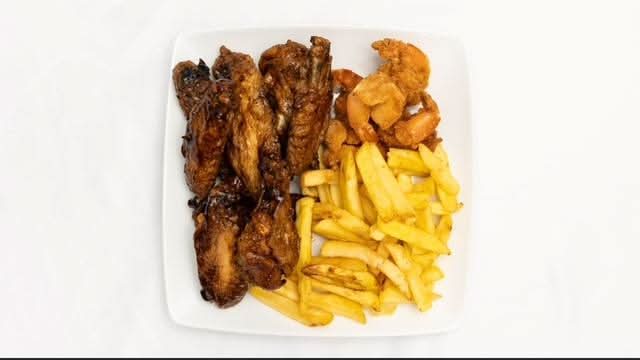 Wings and Shrimp