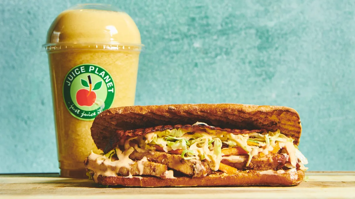 Sandwich menu