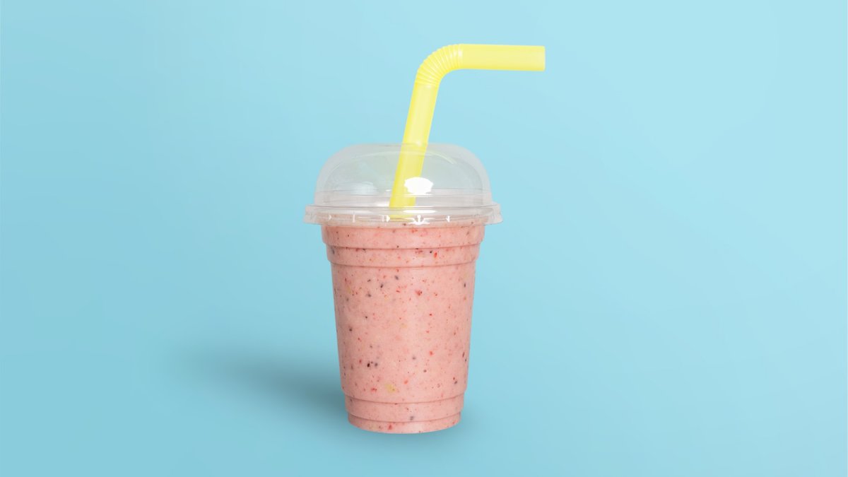 Banana-Forest Fruit-Yogurt Smoothie