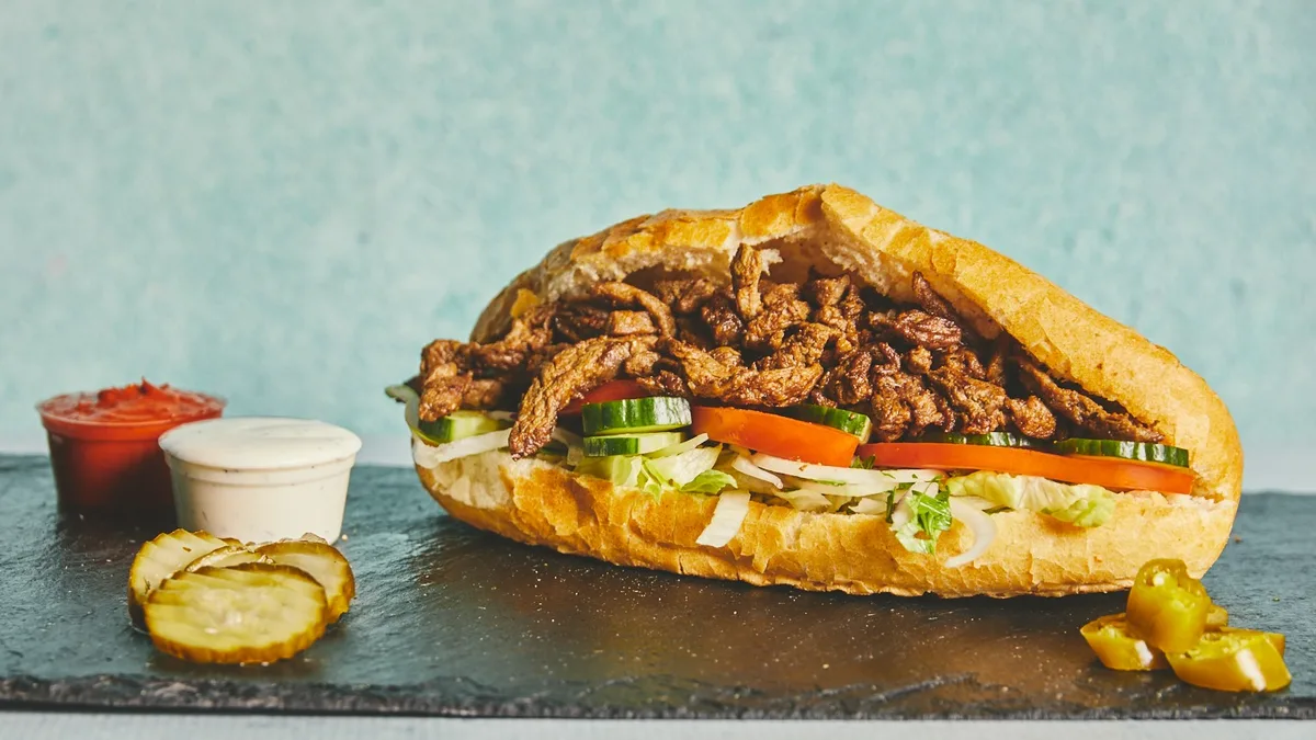 Tyrkisk brød shawarma