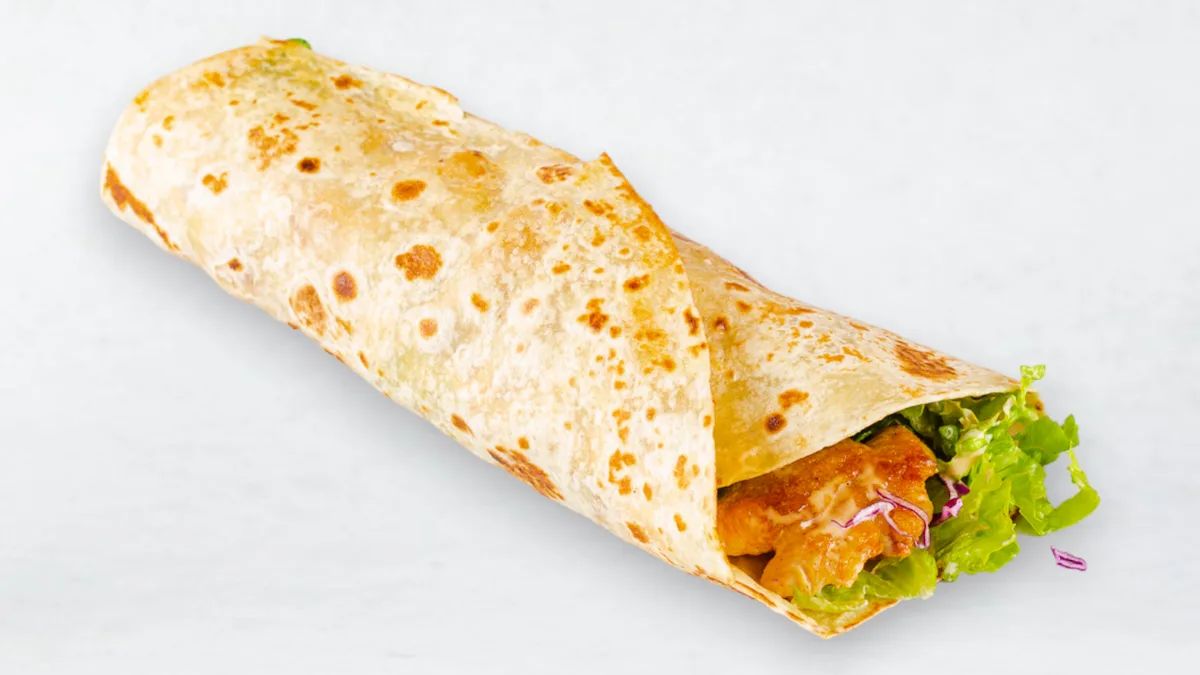 Crispy Chicken Wrap Menü