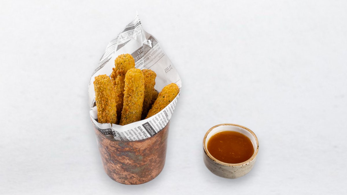 Gebackene Mozzarella Sticks