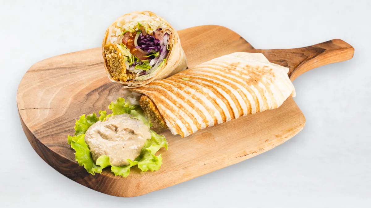Veggie BBQ Wrap Menü
