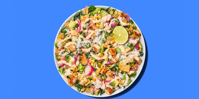 Gluten-Free Crispy Chicken Poblano Salad