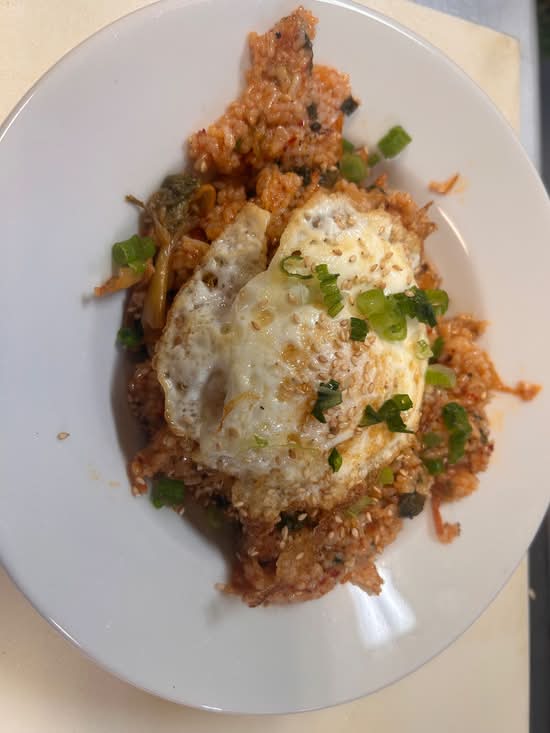 Kimchi Fried Rice (With Fried Egg on Top)