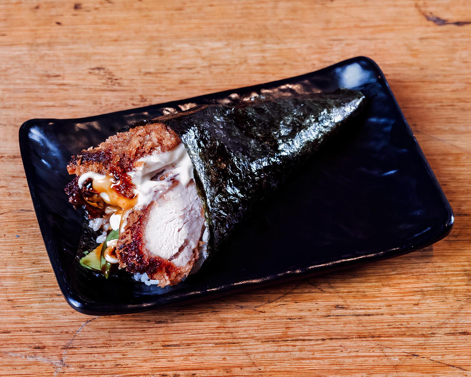 Chicken Katsu and Avocado Hand Roll