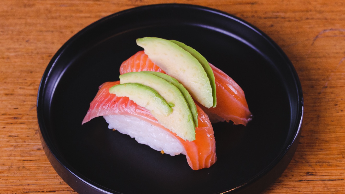 Salmon and Avocado Nigiri