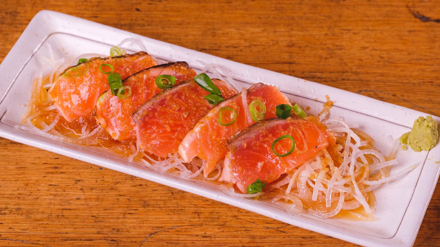 Tataki Salmon Sashimi