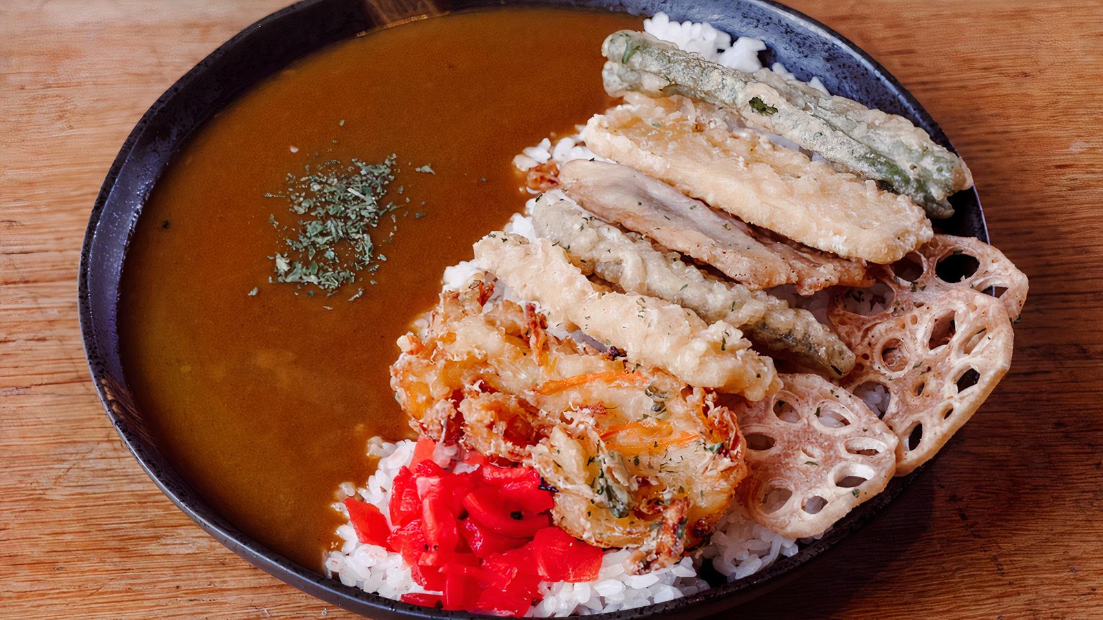 Veggie Tempura Curry