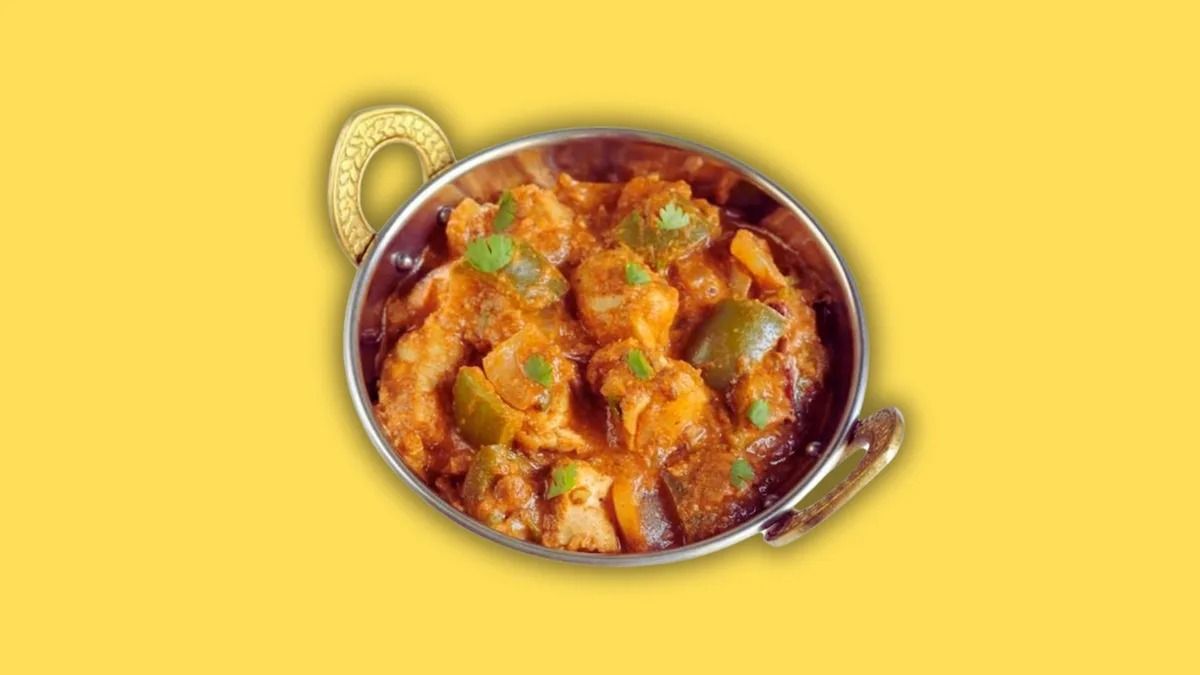 Kadahi(Indian Wok) Chicken s ryžou
