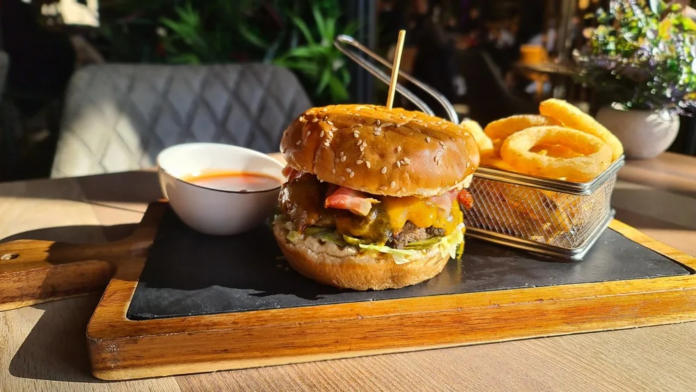 Black angus burger