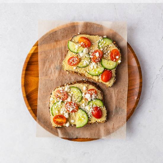 Double Hummus Toast