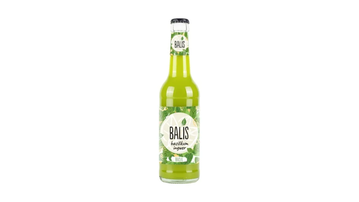 Balis Basilikum-Ingwer Glasflasche 0,33l
