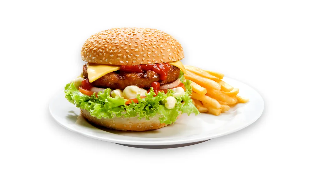 446. Dupla burger meni