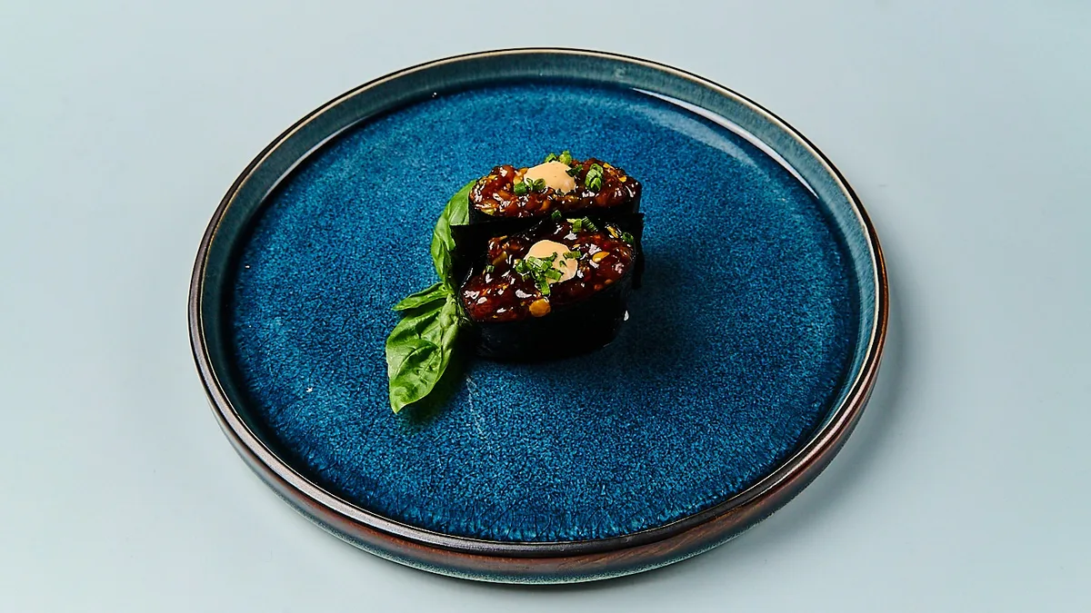 B15. Salmon Mousse Gunkan