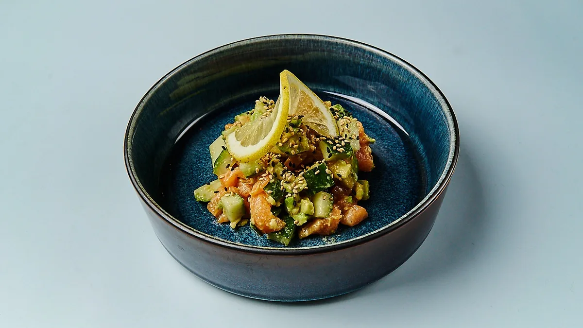 V14. Marinated Salmon Avocado