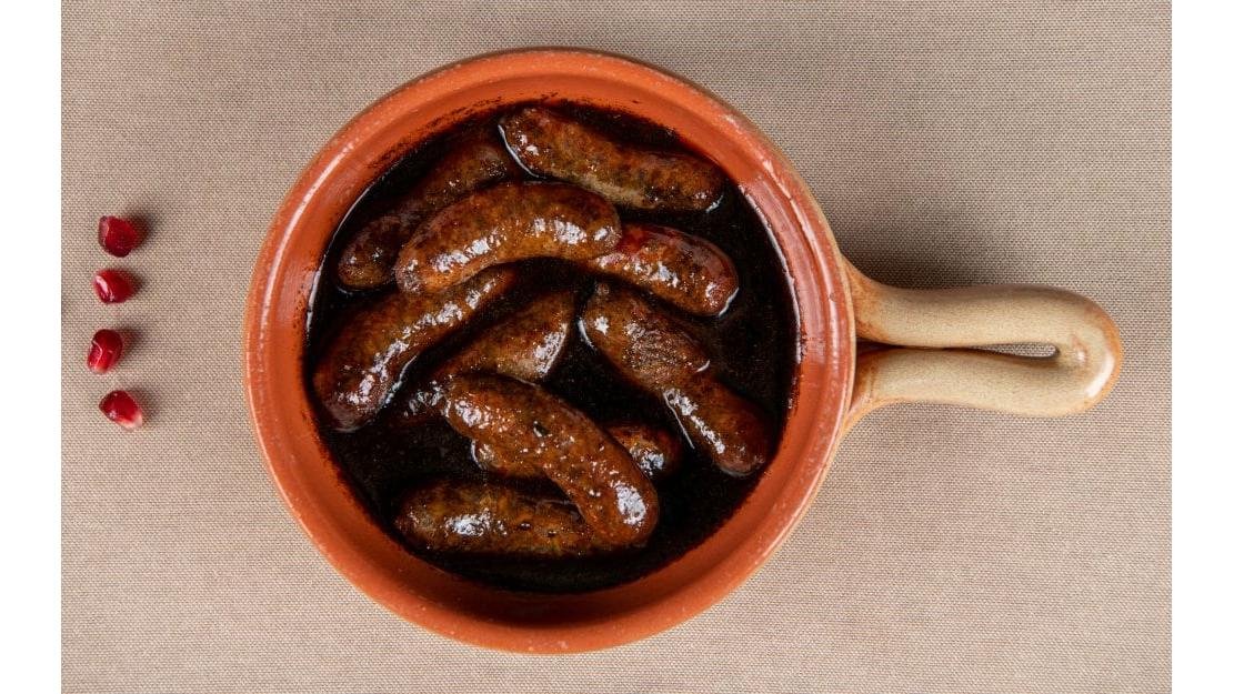 Makanek cu sos de rodii - Makanek with pomegranade sauce