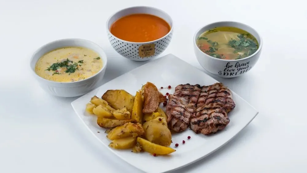 Soup menu pulpa de pui