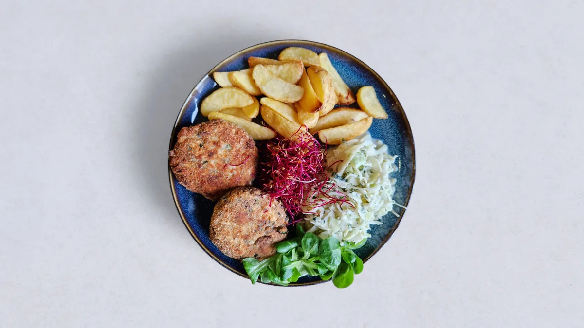Kotleciki pieczarkowo jajeczne w zestawie