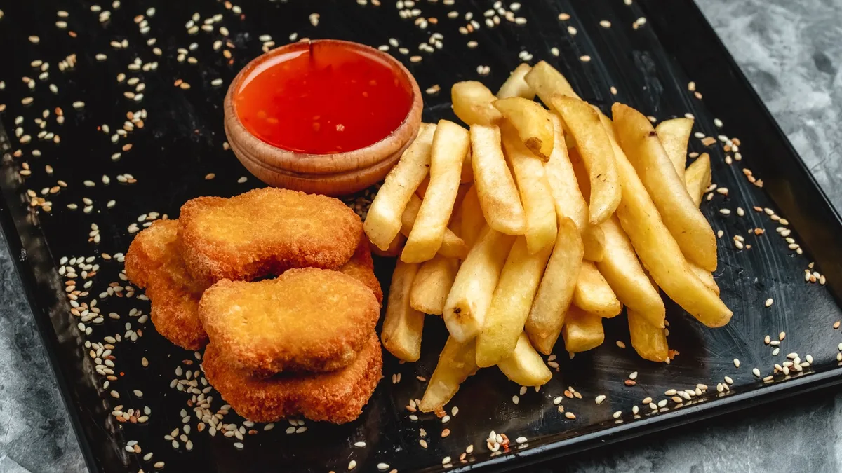 Nuggets with French Fries