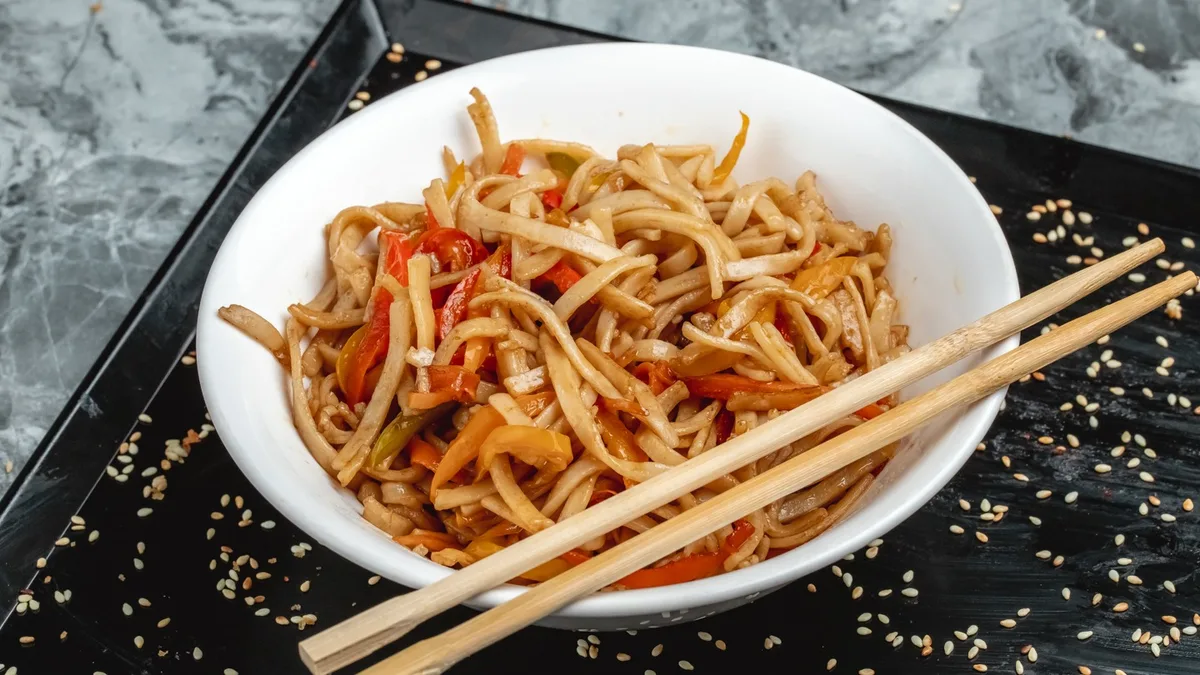 Udon Noodles with Fish