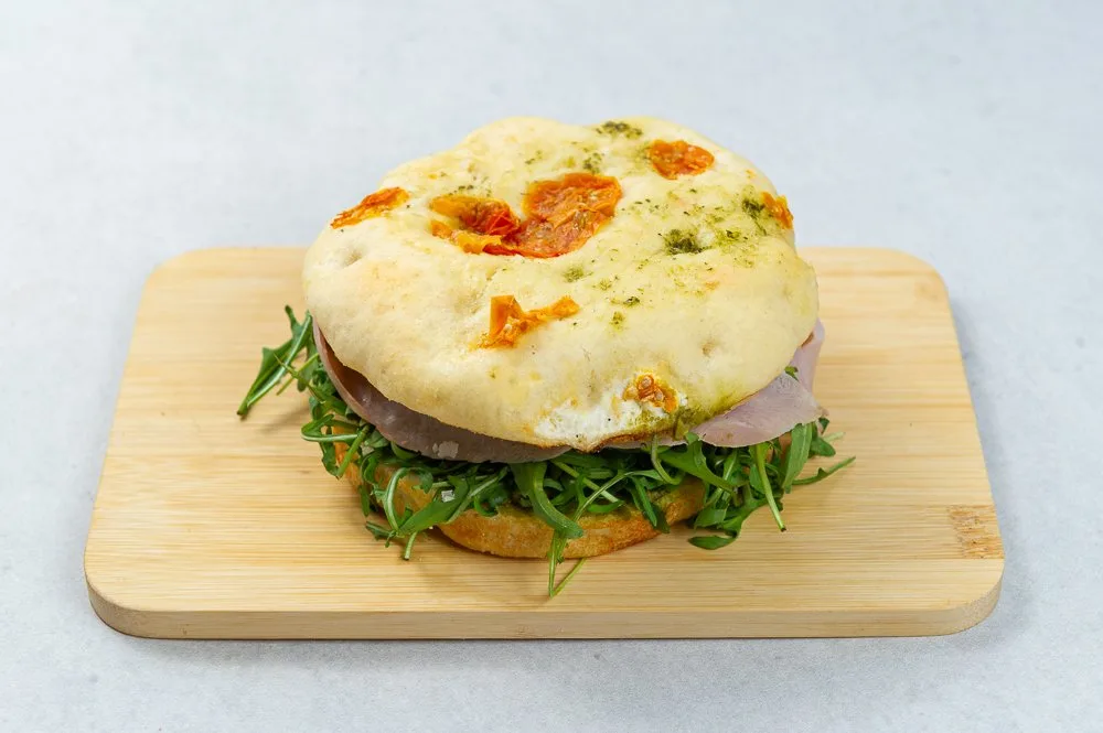 Focaccia Prosciutto Cotto and Grana Padano