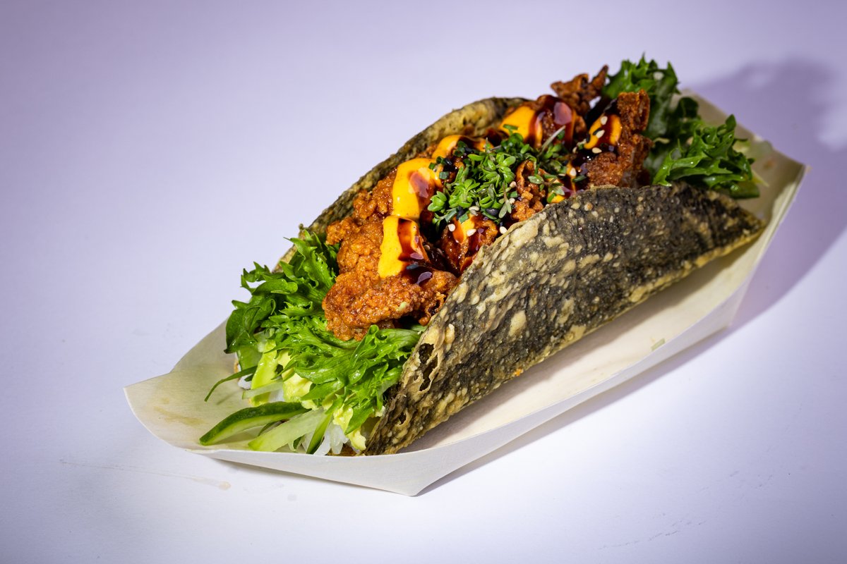 Crispy chicken taco