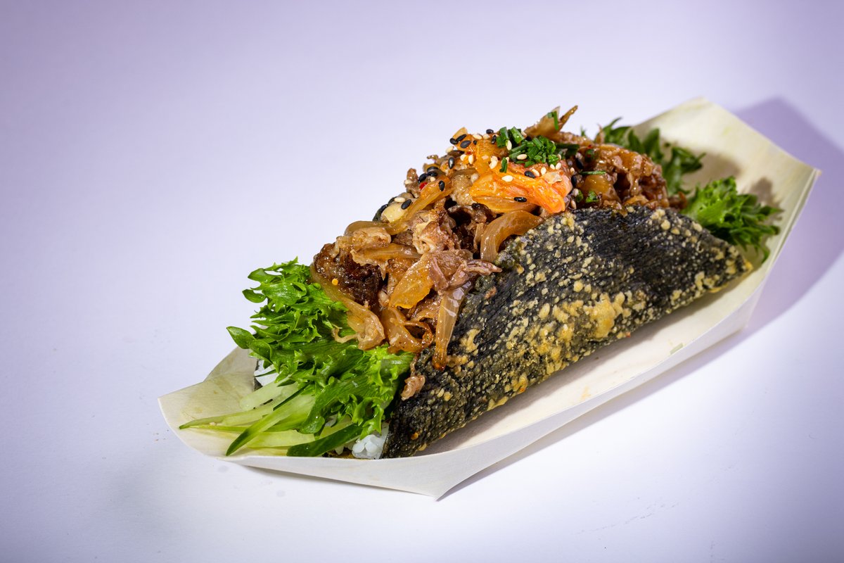 Korea style beef taco