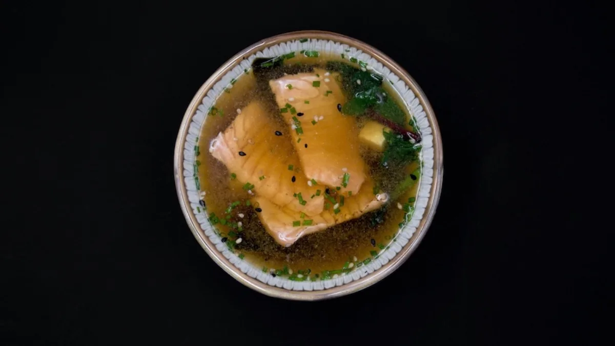 Miso suppe med laks