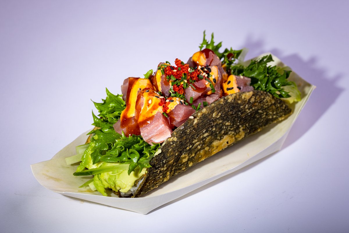Spicy tun taco