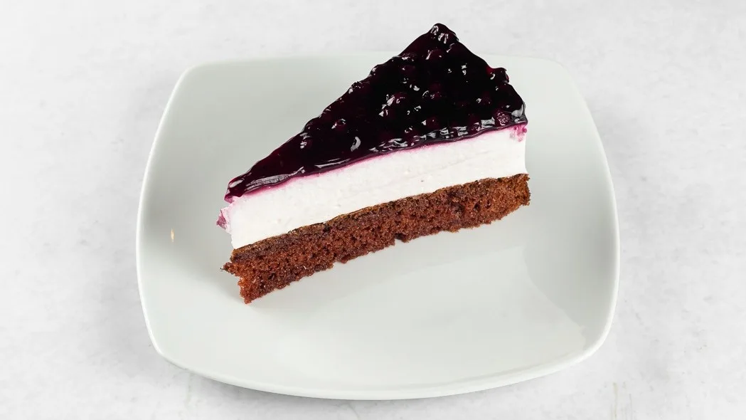 Yogurt cake with blueberries