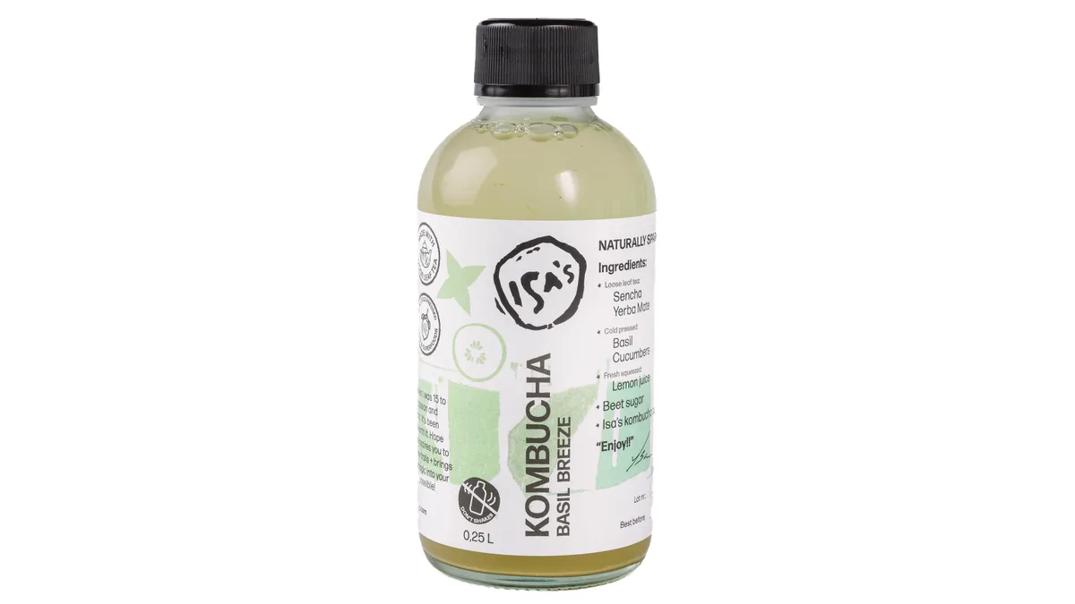 Isa's Kombucha Basil Breeze 0.25 l