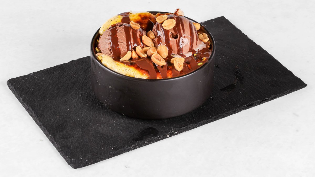 Gratinirane ameriške palačinke okusa Salty Peanut
